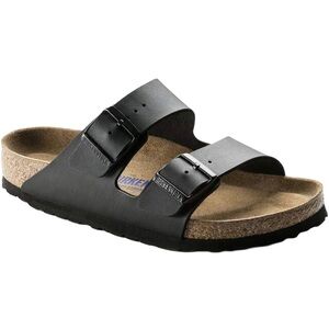 BIRKENSTOCK ARIZONA Black sandals BIRKO-FLOR NUBUCK LEATHER Sz US 10 EU 43 NE